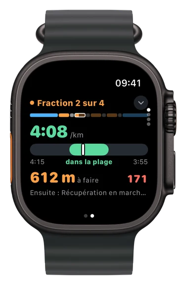 Fraction 2 sur 4 : dans la plage, 612 m à faire