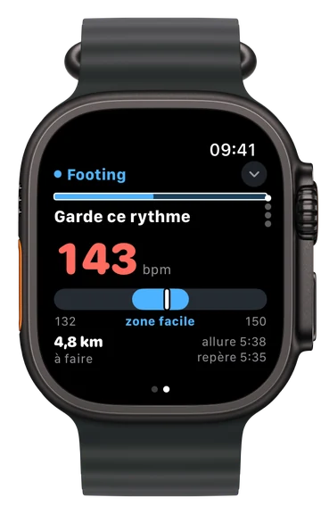 Footing guidé à la fréquence cardiaque : zone facile